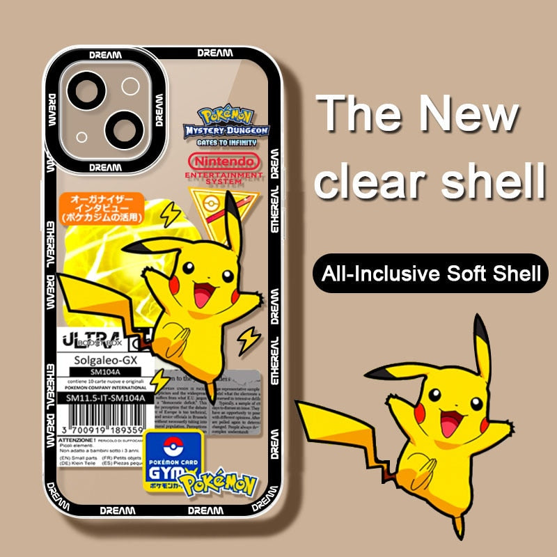 Luxury Pokemon Soft Clear Case - Shinobi
